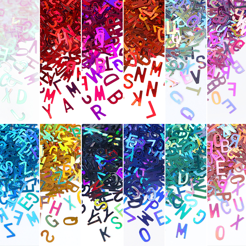 Letter S Art Craft - PrettyG 1 Box Letter Glitter Shape