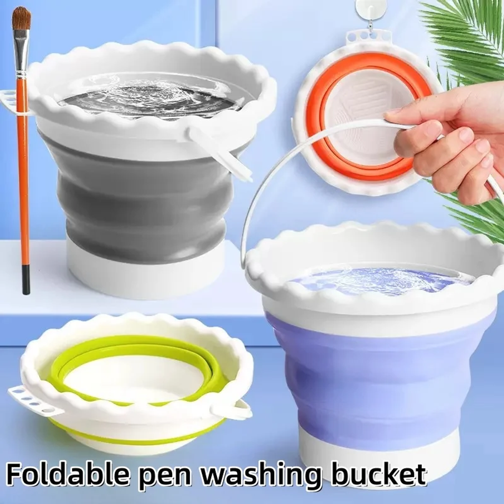 Art & Craft Voucher Code - Collapsible Foldable Paint Brush Water Bucket