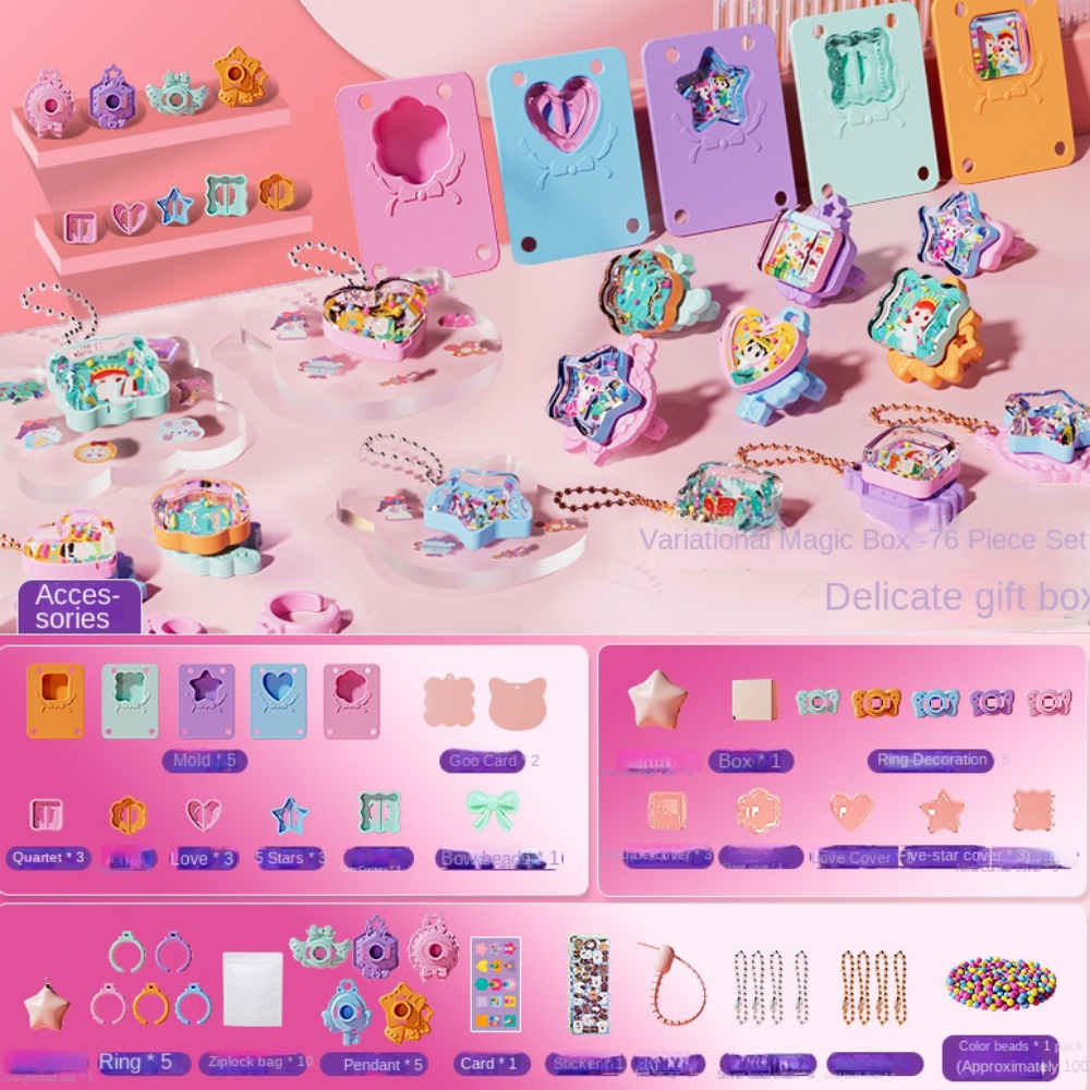 Art Craft Kits For Kids - Kawaii DIY Magical Goo Card Gift