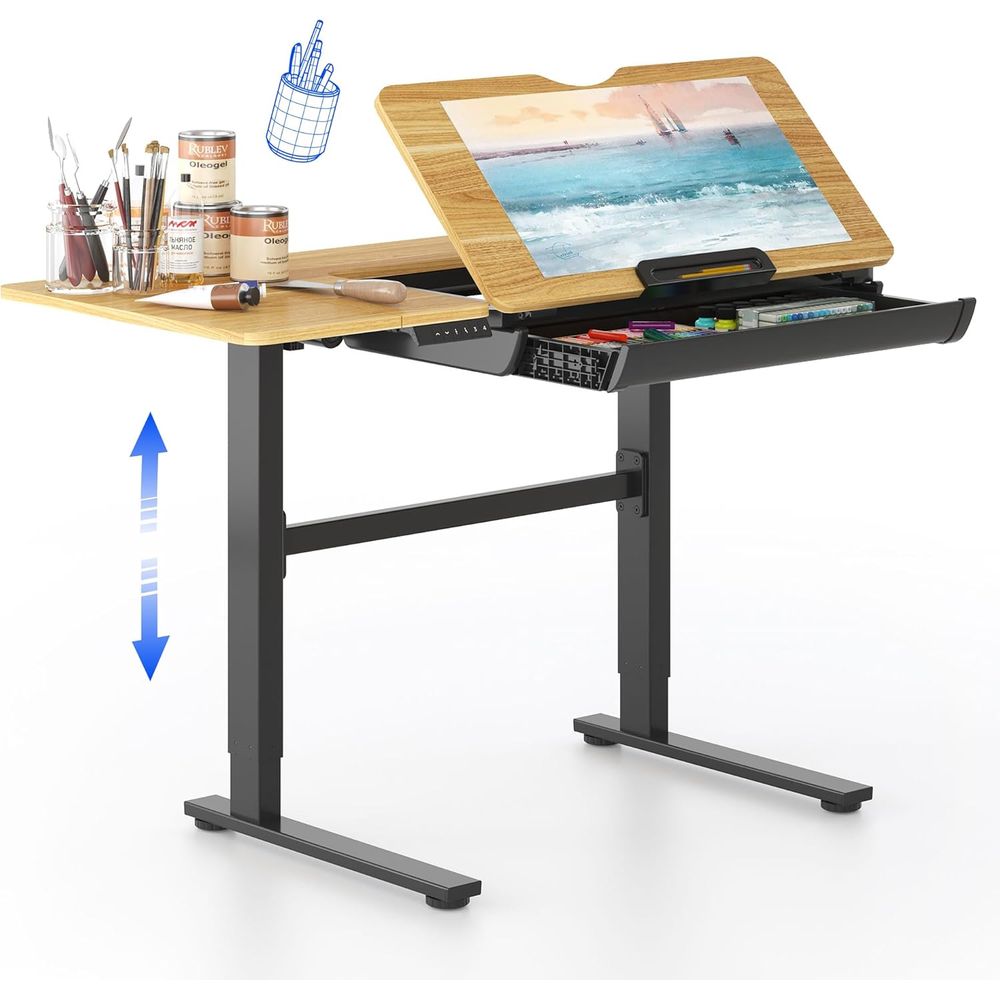 Art & Craft Voucher Code - Adjustable Height Electric Standing Desk, 47.2x23.6,