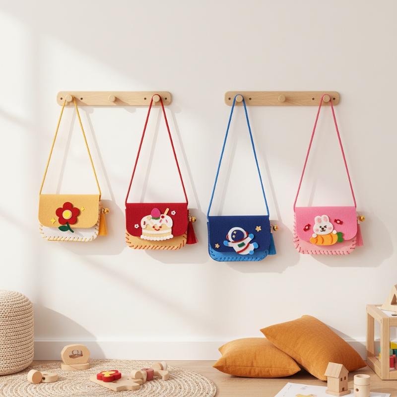Art Craft For Kindergarten - Cute Felt Felt Bag Making Kit