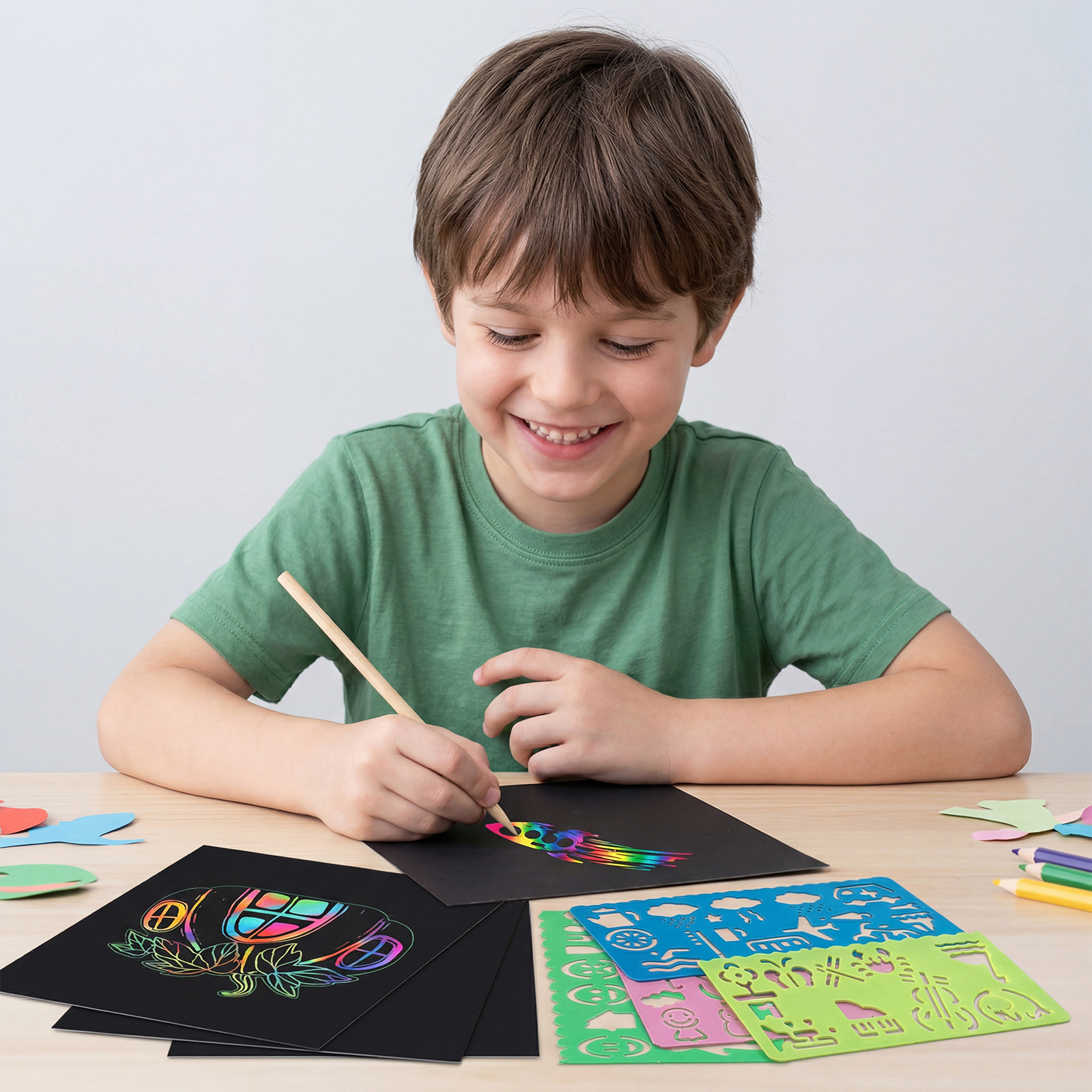 Art Craft Kids - Color Coated Paper, Clear & Easy