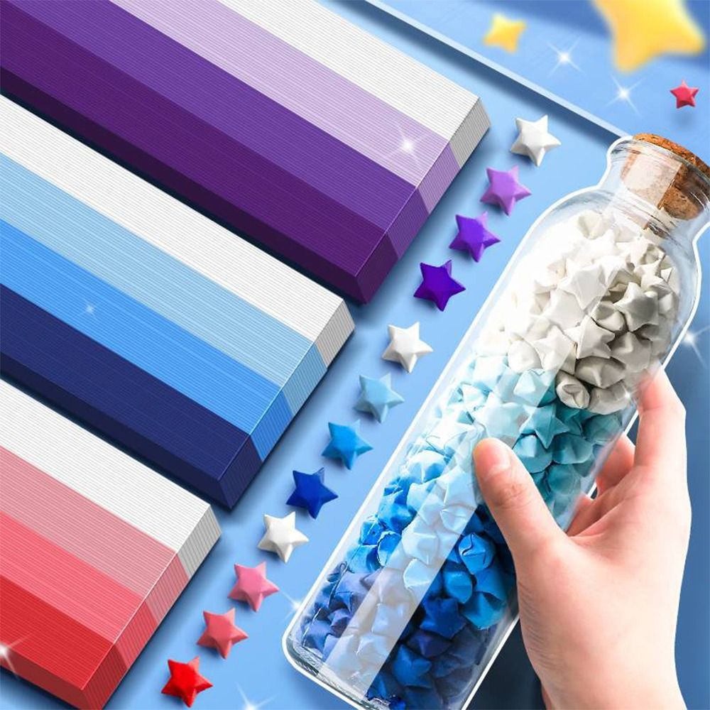 Art Craft Show - 540PCS Gradient Color Star Origami Paper