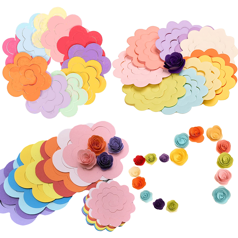 Quilling Paper Strips - Multiple Colors Rose Flower Quilling Paper