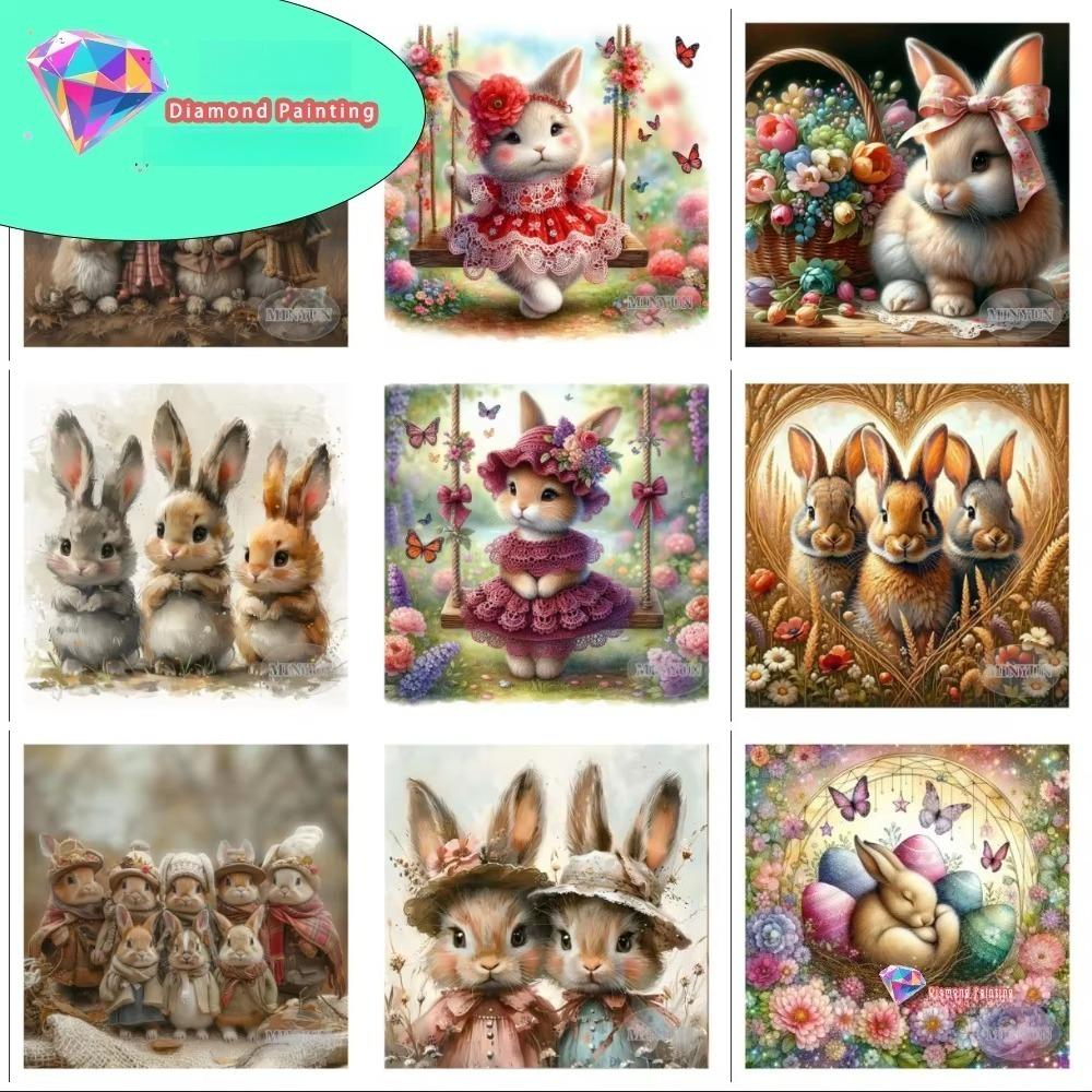Art Craft Rabbit - New Easter Rabbit Diamond Painting Kit