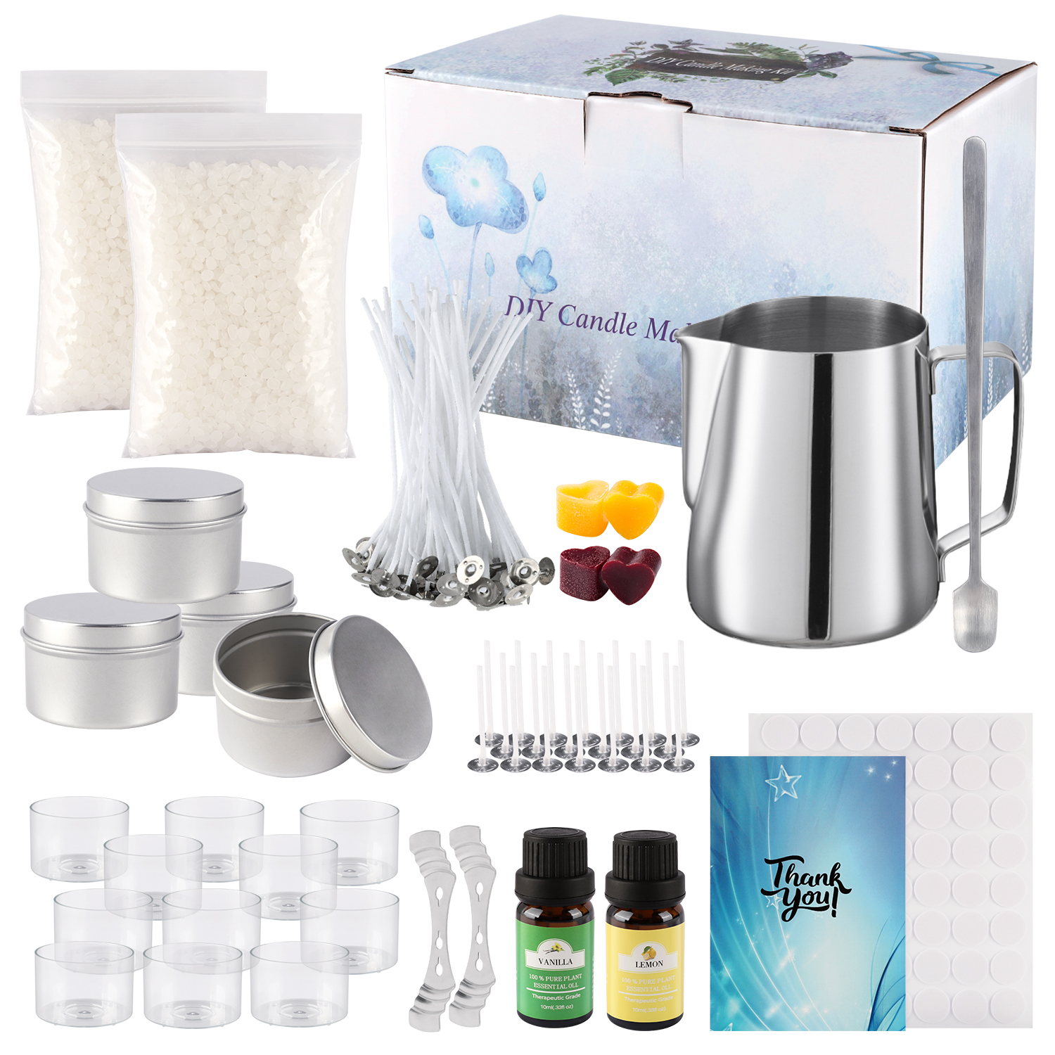 Soy Candle Fragrance Oil - Simple DIY candle-making set, easy to