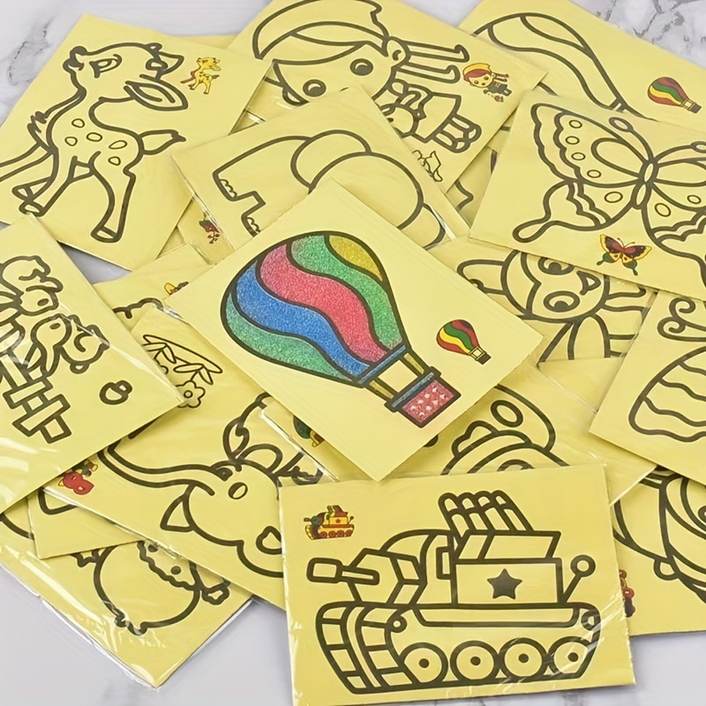 Art Craft For Preschool - Childrens DIY Sand Art Kit Cartoon