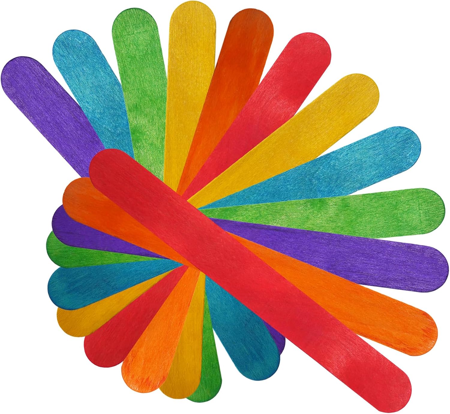 Art Craft Stick - KTOJOY 6” 50 Pcs Colored Jumbo