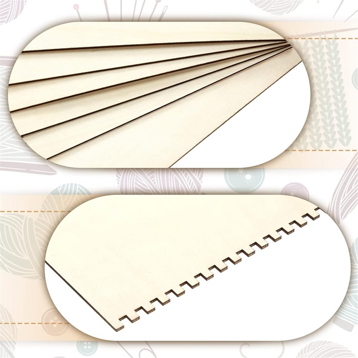 18 Pcs Beginners Wooden Notche - Art Craft Kids のレビューと価格