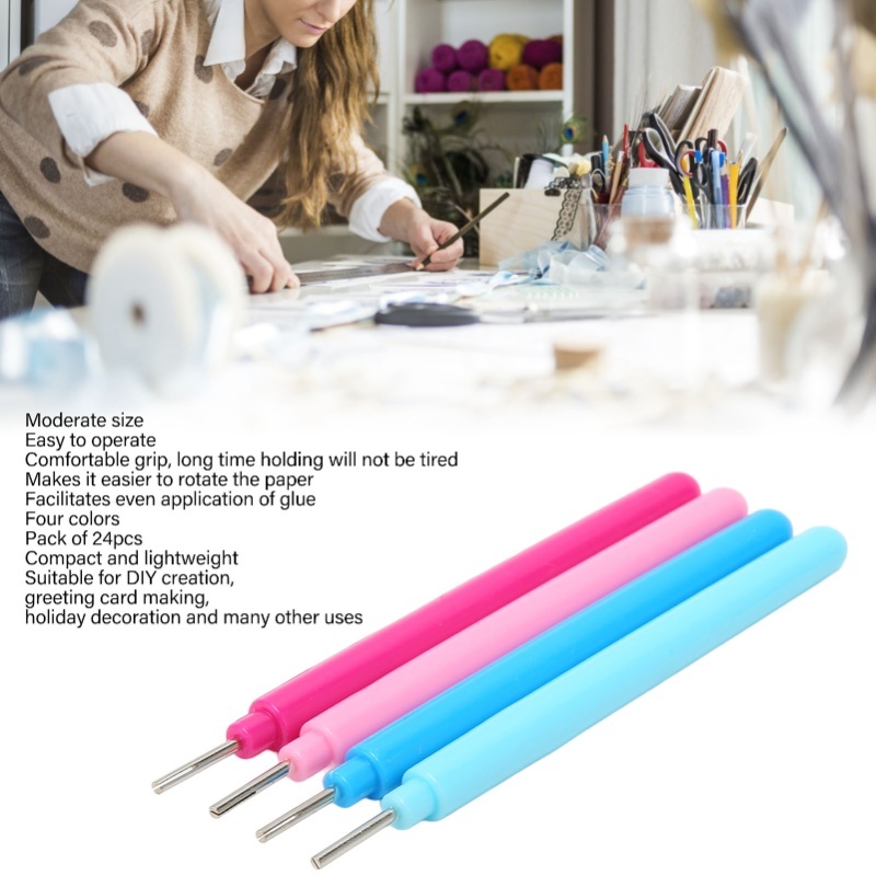 24pcs Paper Quilling Tools 4 C - Quilling Paper Strips のレビューと価格