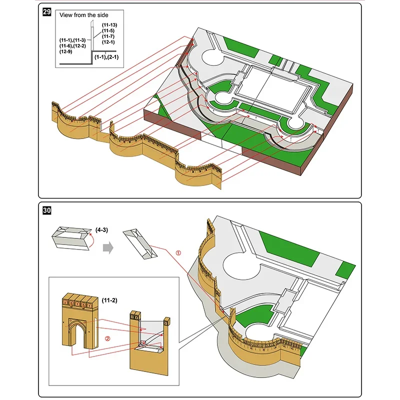 India Agra Fort Realistic Fold - Art Craft India のレビューと価格