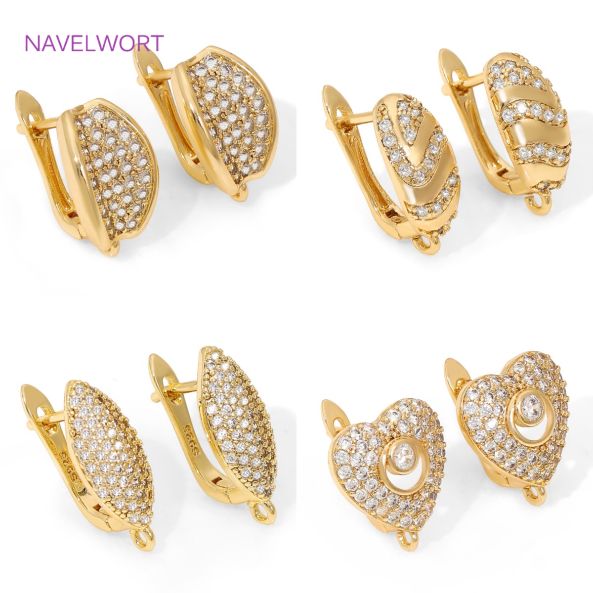 18K Gold Plated Brass Earwires - Art Craft Ideas のレビューと価格