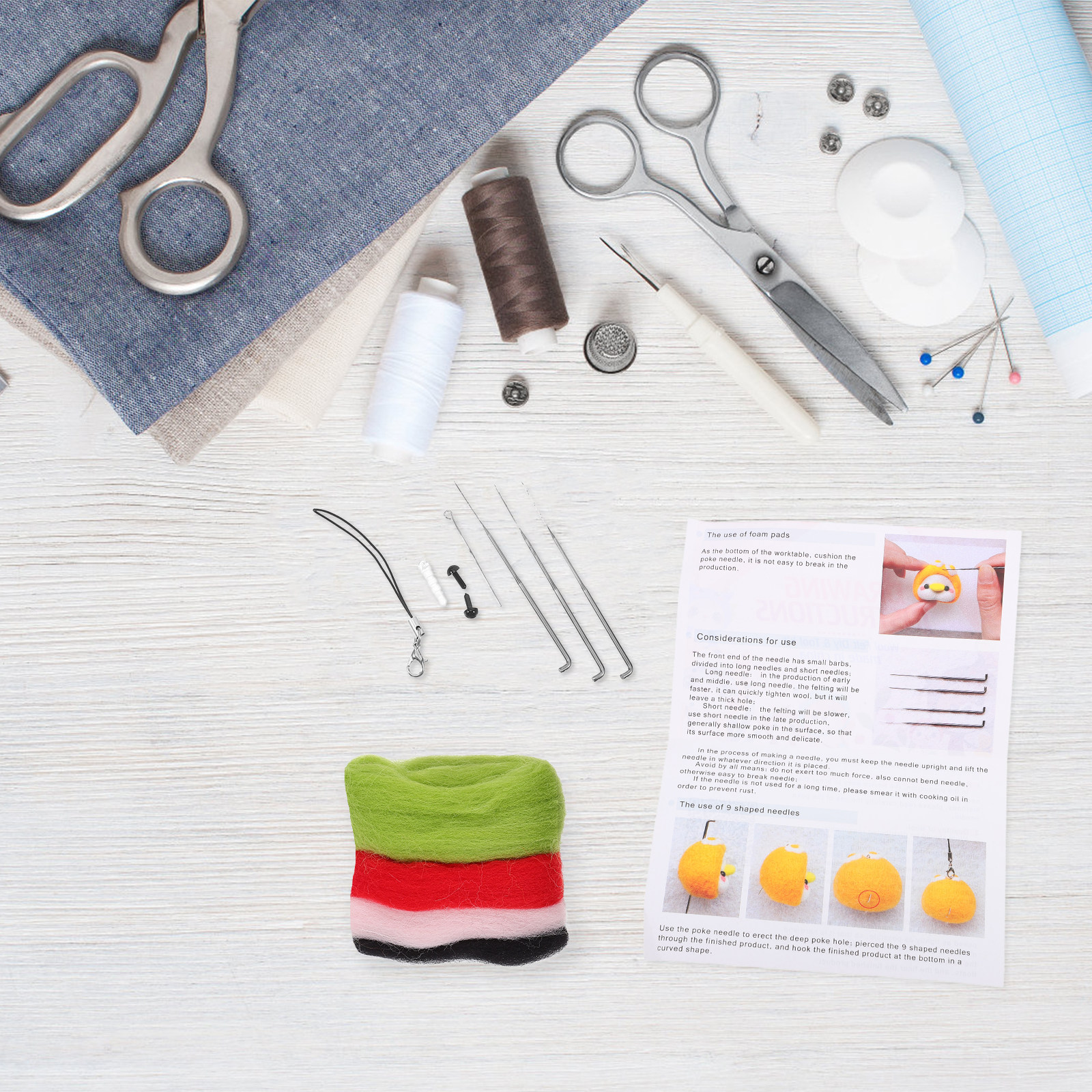 Wool Felting DIY Kit Cartoon R - Art Craft Rabbit のレビューと価格