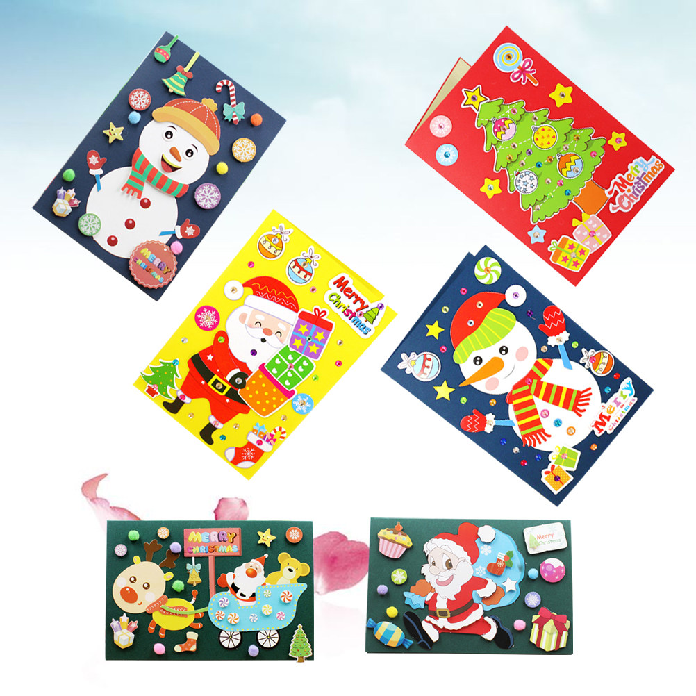 6 Pack DIY Christmas Card Kits - Art Craft For Kindergarten のレビューと価格