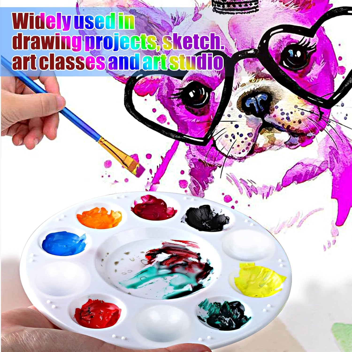 12pcs Plastic Art Palette Tray - Art Craft For Kindergarten のレビューと価格