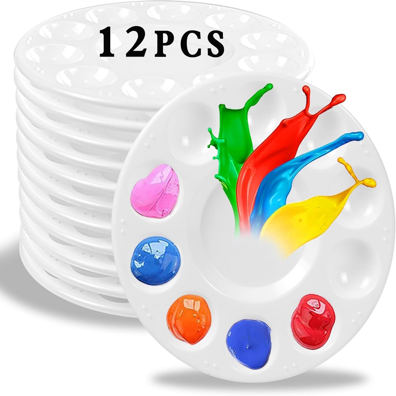 12pcs Plastic Art Palette Tray - Art Craft For Kindergarten のレビューと価格