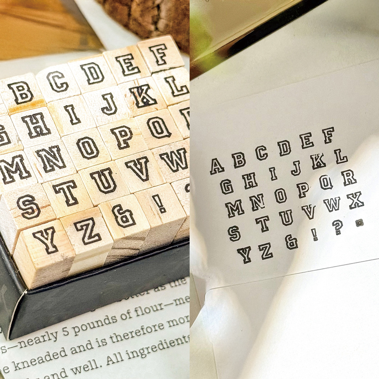 Creative Alphabet Wood Stamps  - Art Craft Show のレビューと価格