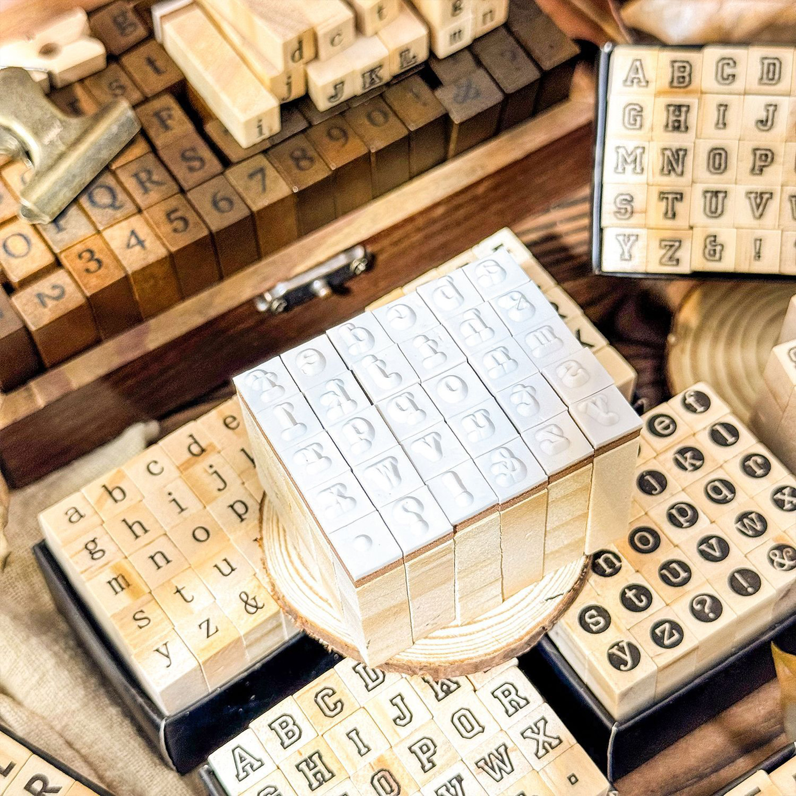 Creative Alphabet Wood Stamps  - Art Craft Show のレビューと価格