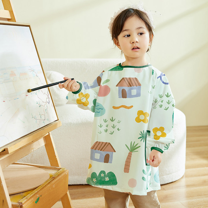 Children Waterproof Art Cover  - Art Craft For Preschool のレビューと価格