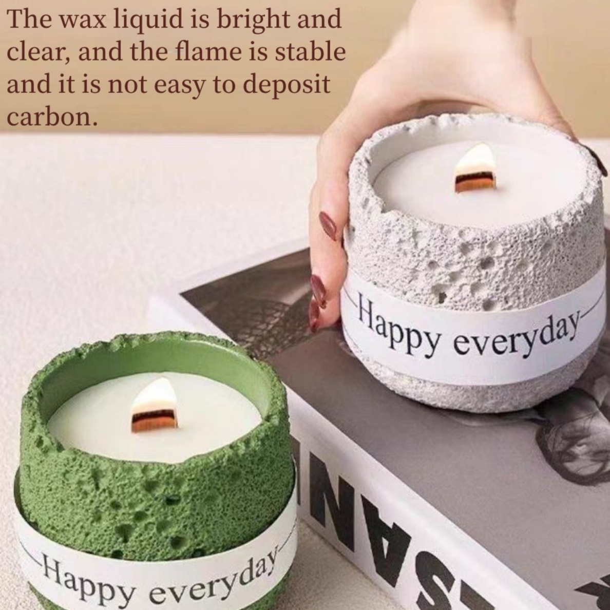 Nordic style color gypsum cup  - Soy Candle Fragrance Oil のレビューと価格