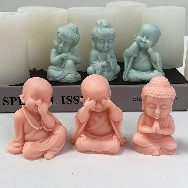 3D Little Monk Candle Silicone - Art Craft Show のレビューと価格