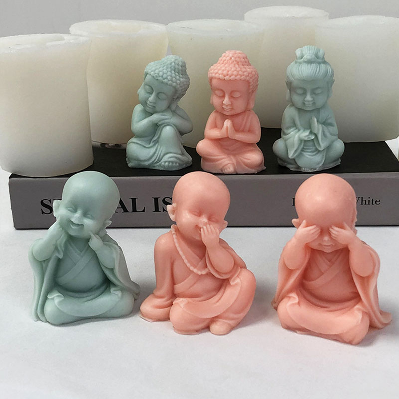 3D Little Monk Candle Silicone - Art Craft Show のレビューと価格