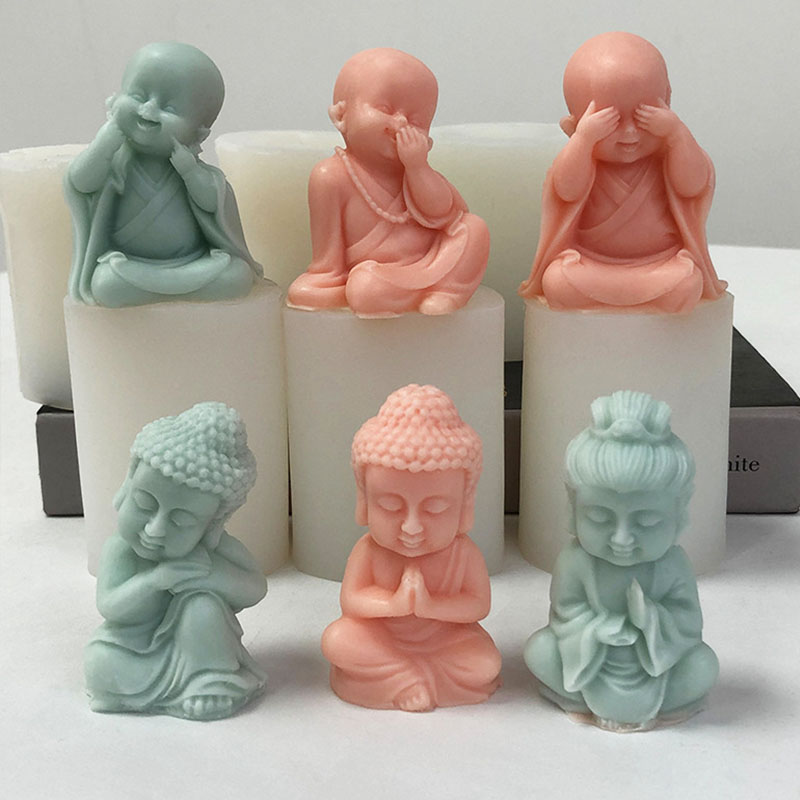 3D Little Monk Candle Silicone - Art Craft Show のレビューと価格