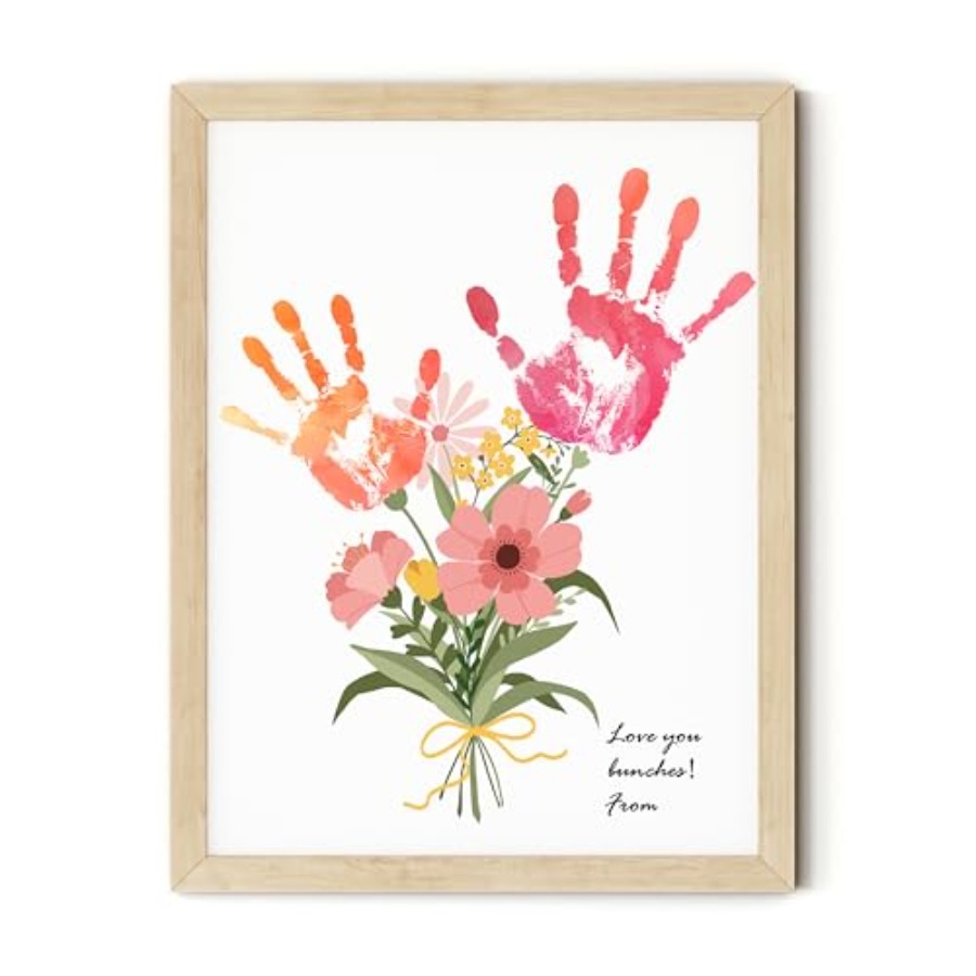 Flower Bouquet Handprint Art C - Art Craft Kit のレビューと価格