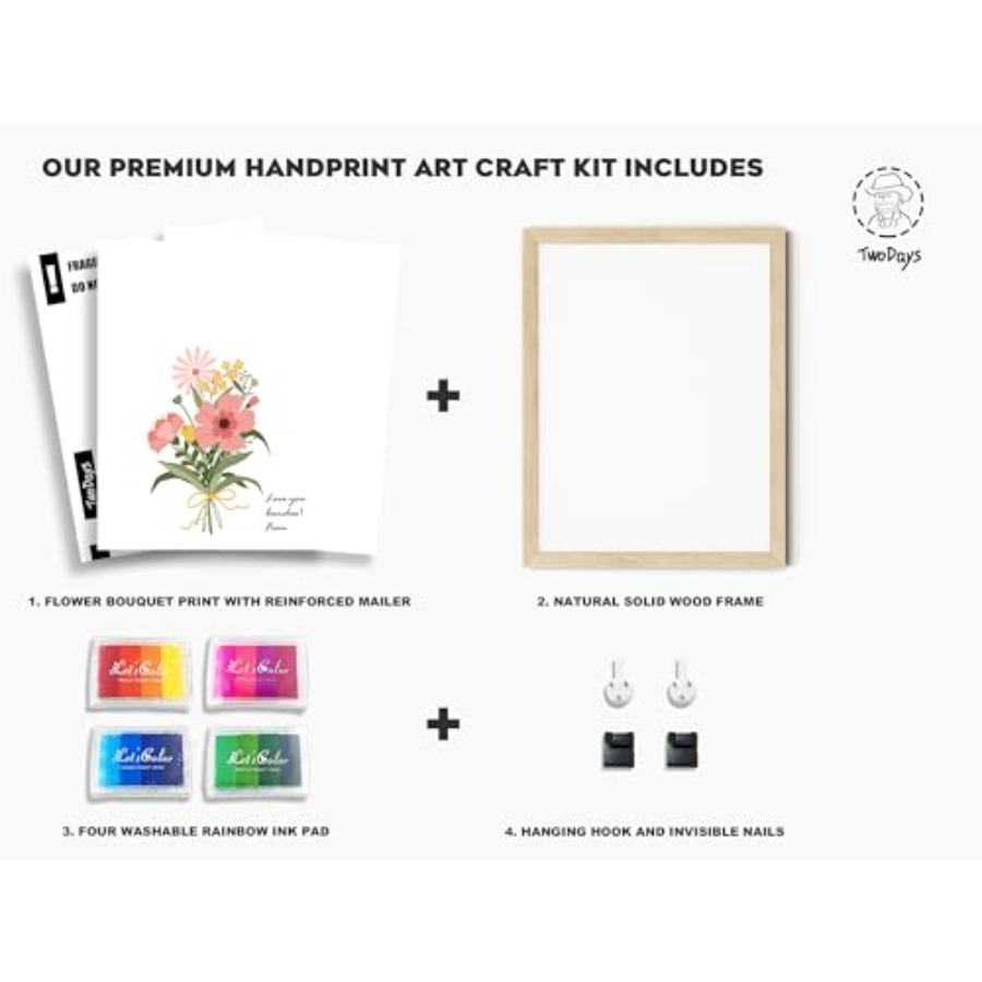 Flower Bouquet Handprint Art C - Art Craft Kit のレビューと価格