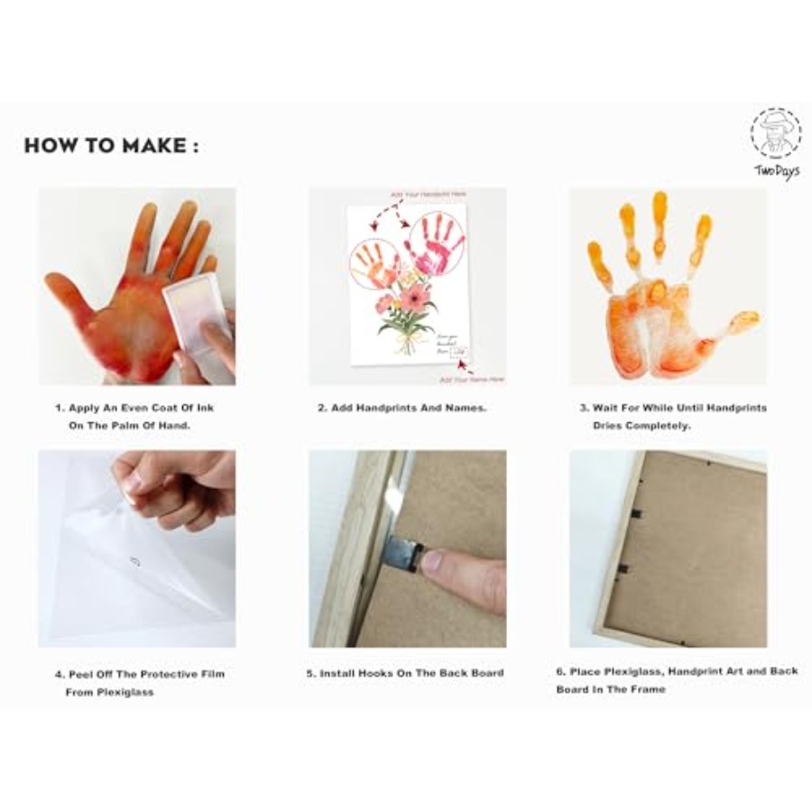 Flower Bouquet Handprint Art C - Art Craft Kit のレビューと価格