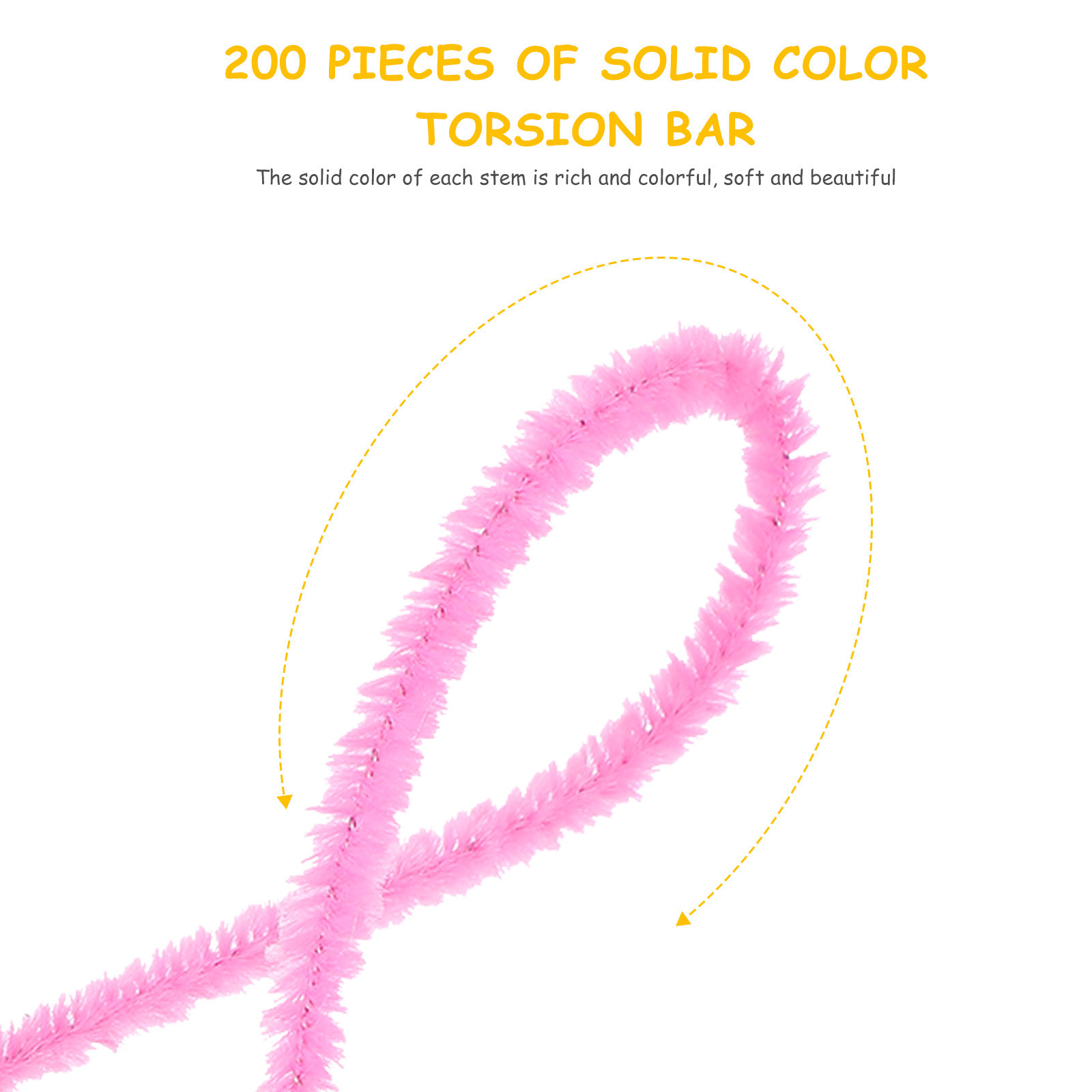 200Pcs Chenille Stems Colored  - Art Craft Stick のレビューと価格