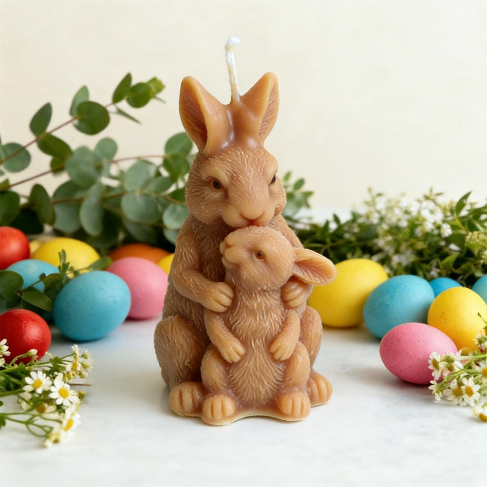 Bunny Family Silicone Candle M - Art Craft Rabbit のレビューと価格