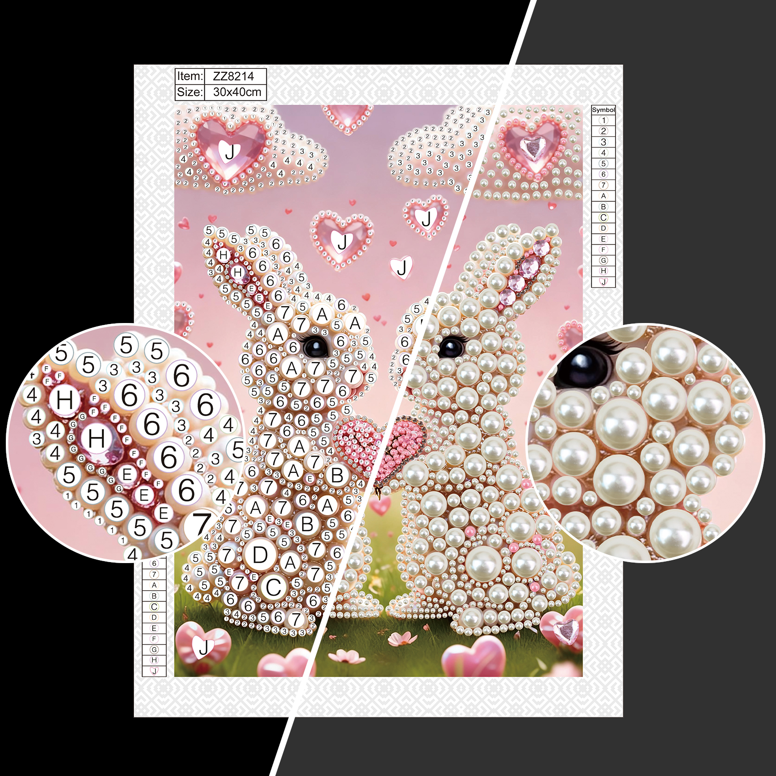 DIY Pearl Diamond Art Painting - Art Craft Rabbit のレビューと価格