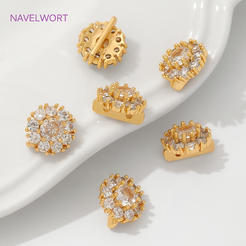 18K Gold Plated Inlaid Zircon  - Art Craft Ideas のレビューと価格