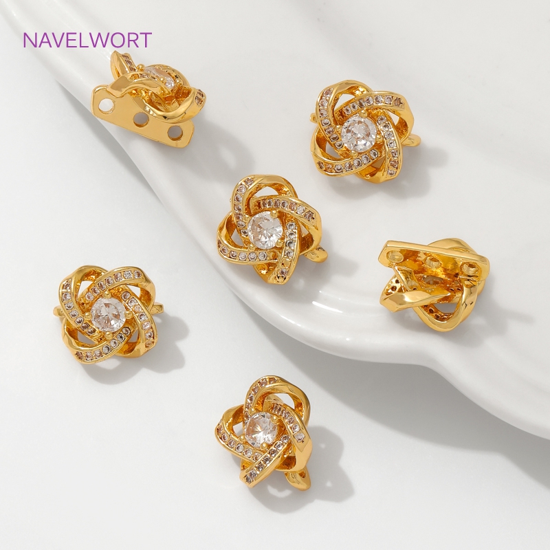 18K Gold Plated Inlaid Zircon  - Art Craft Ideas のレビューと価格