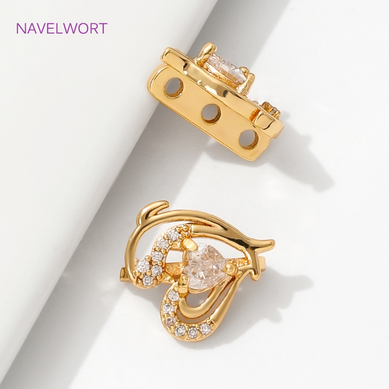 18K Gold Plated Inlaid Zircon  - Art Craft Ideas のレビューと価格