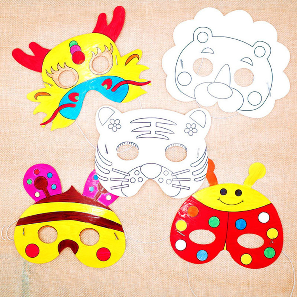 10Pcs Paper Mask Craft Kit Kid - Art Craft Kits For Kids のレビューと価格