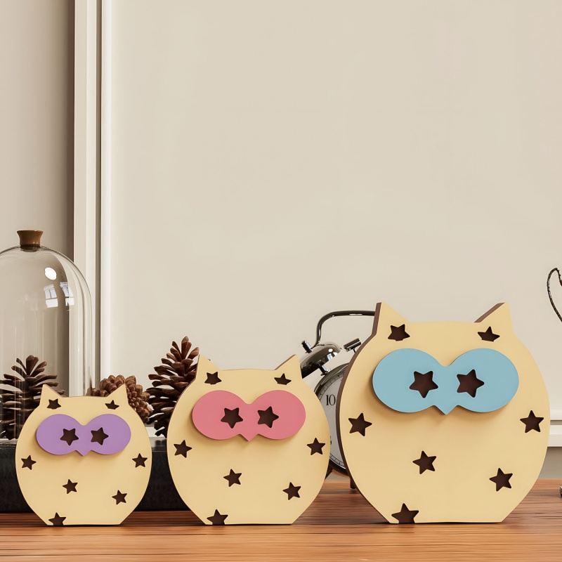 Owl Desktop Ornament Silicone  - Art Craft Show のレビューと価格