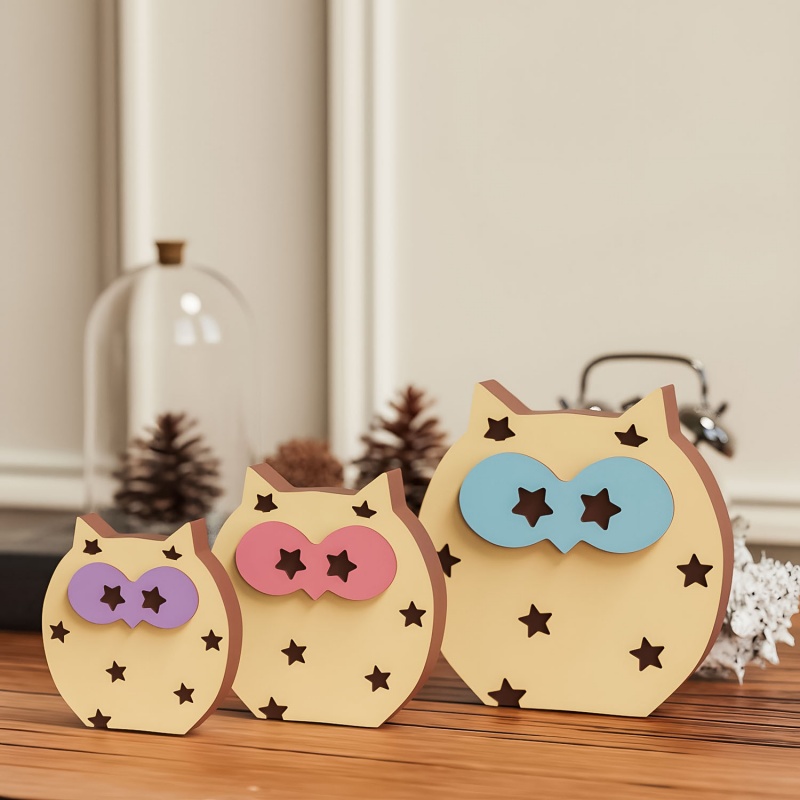 Owl Desktop Ornament Silicone  - Art Craft Show のレビューと価格
