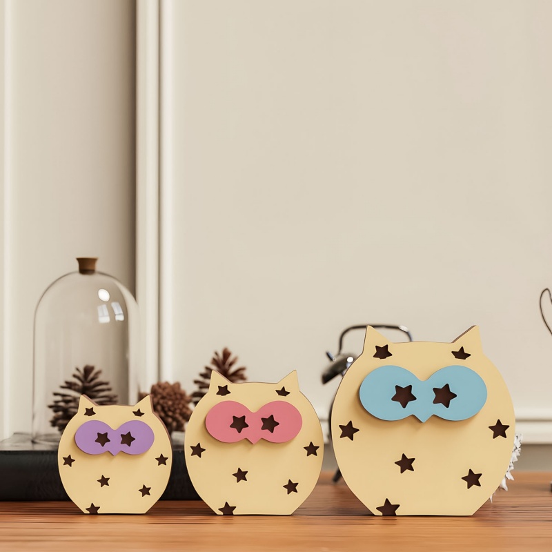 Owl Desktop Ornament Silicone  - Art Craft Show のレビューと価格