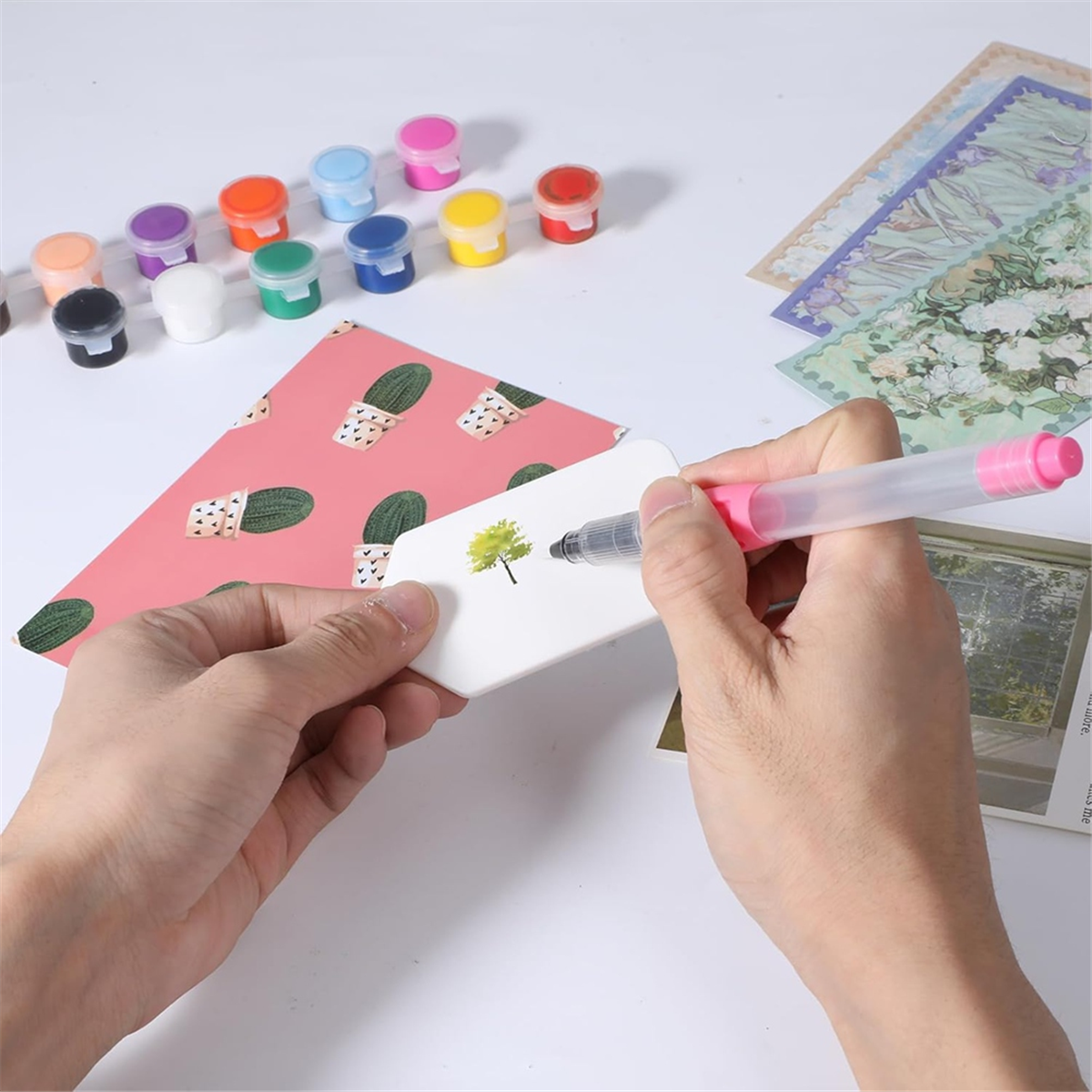 AA98 6Pcs Brushes for Painting - Watercolor Brush Pen のレビューと価格