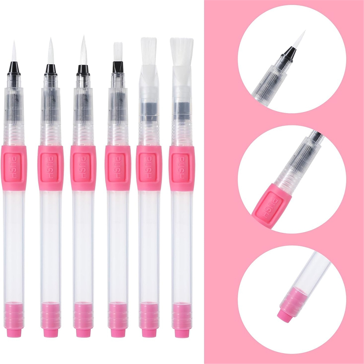 AA98 6Pcs Brushes for Painting - Watercolor Brush Pen のレビューと価格