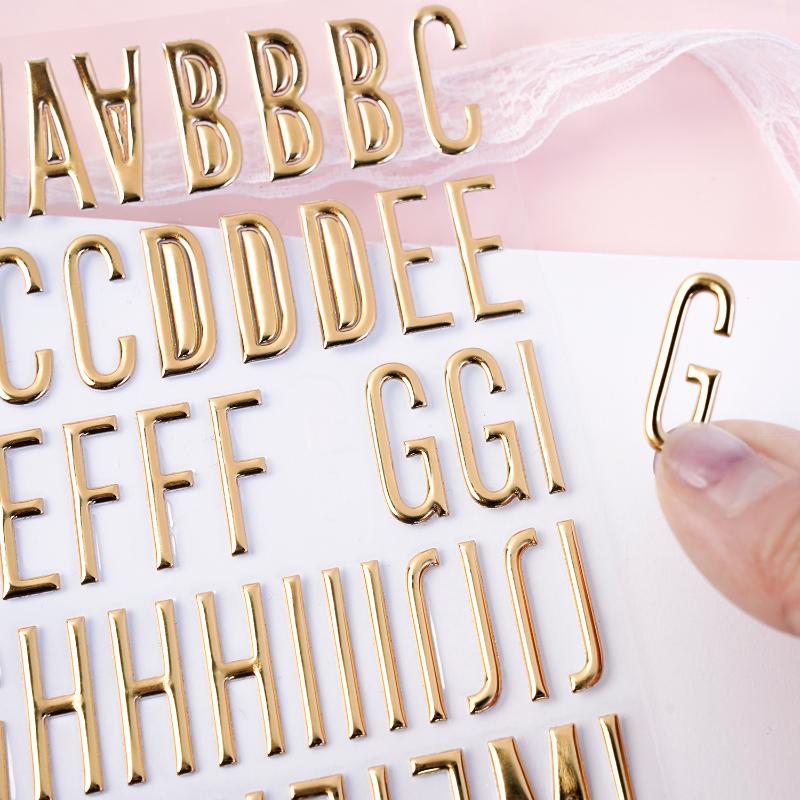 3D Gold Letter & Number Sticke - Letter S Art Craft のレビューと価格