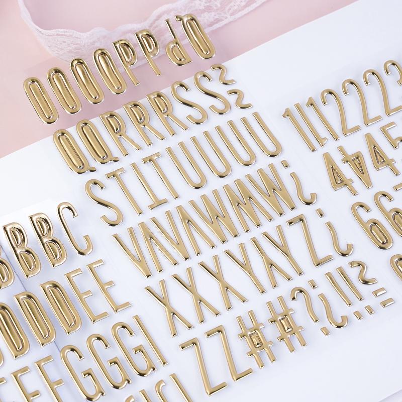 3D Gold Letter & Number Sticke - Letter S Art Craft のレビューと価格
