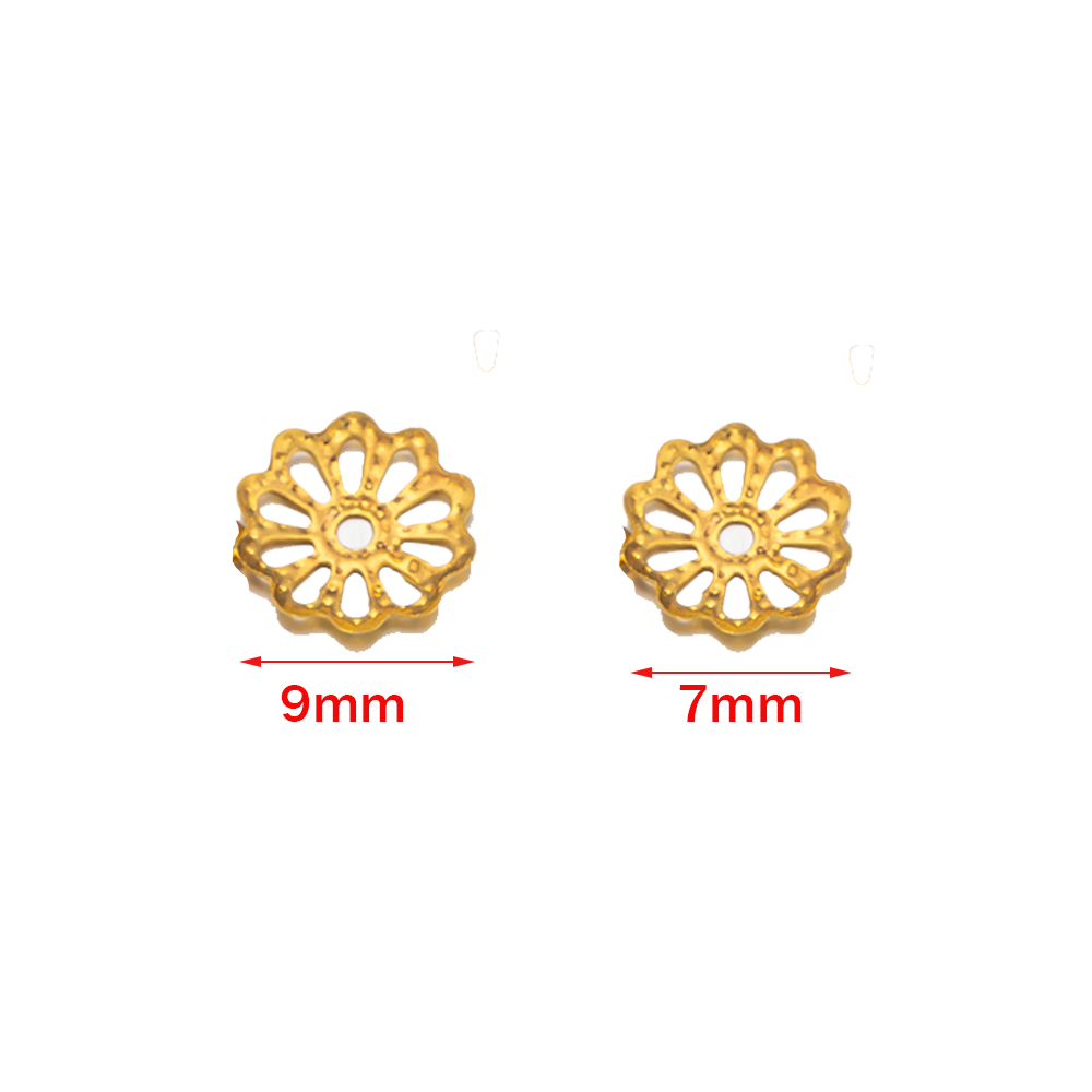 200pcs 7/9mm Filigree Flower H - Art Craft Ideas のレビューと価格