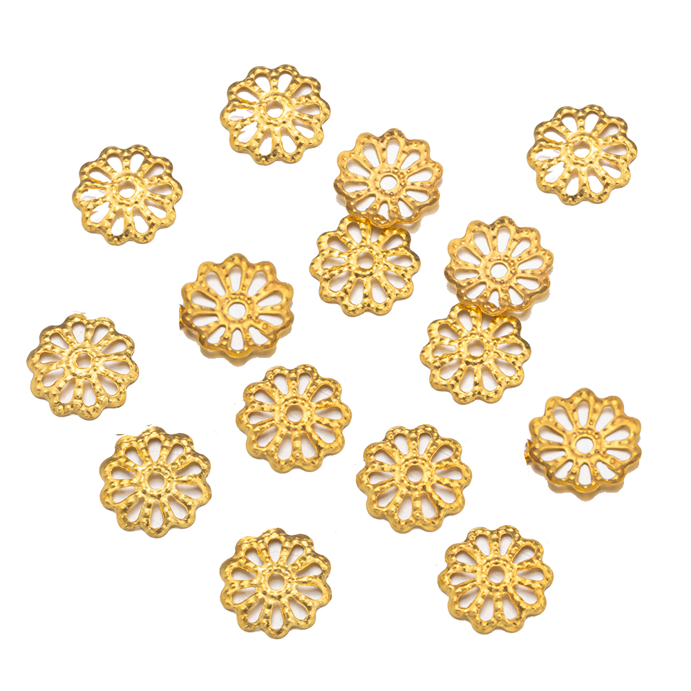 200pcs 7/9mm Filigree Flower H - Art Craft Ideas のレビューと価格