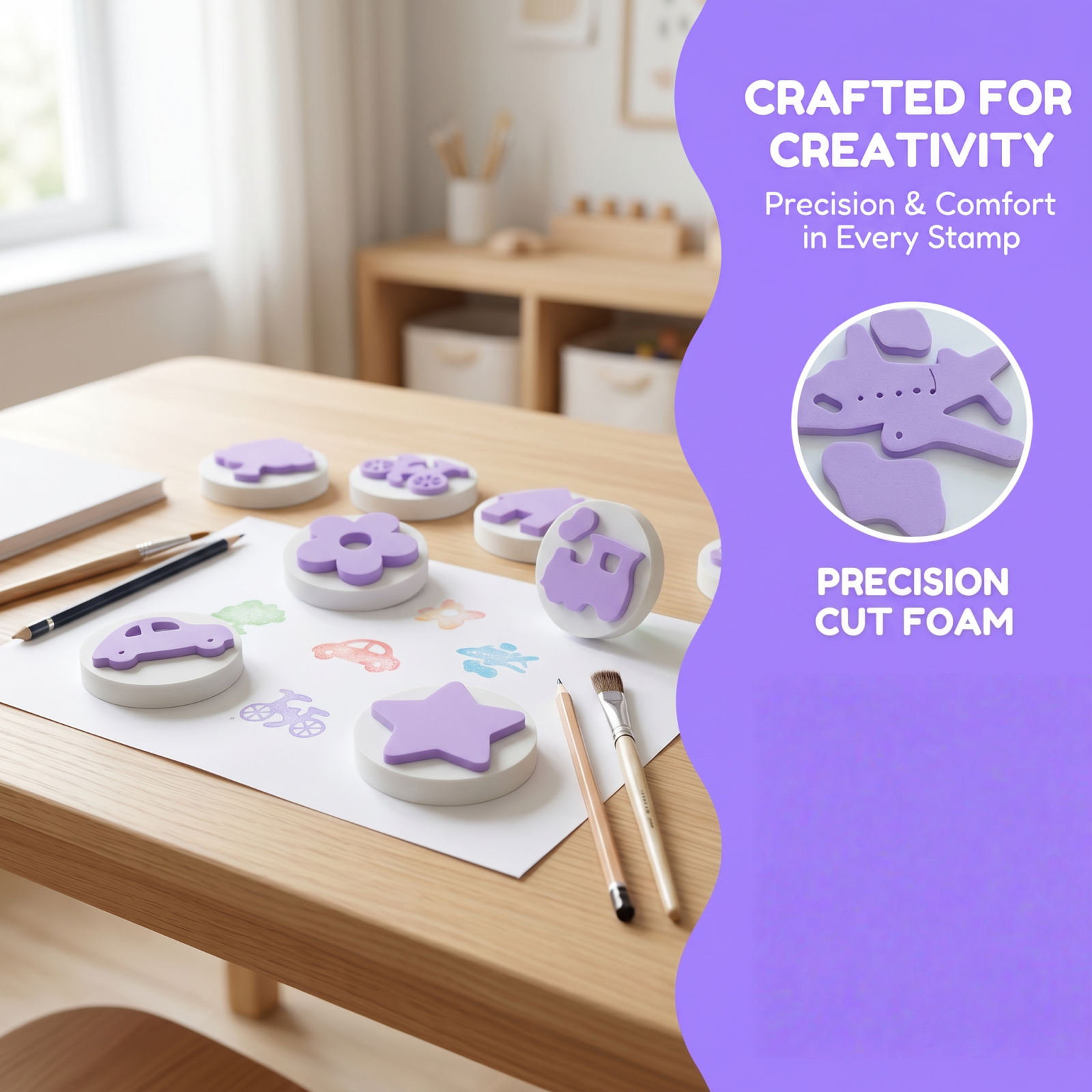 24Pcs EVA Foam Stamp Set, Non- - Art Craft Stick のレビューと価格