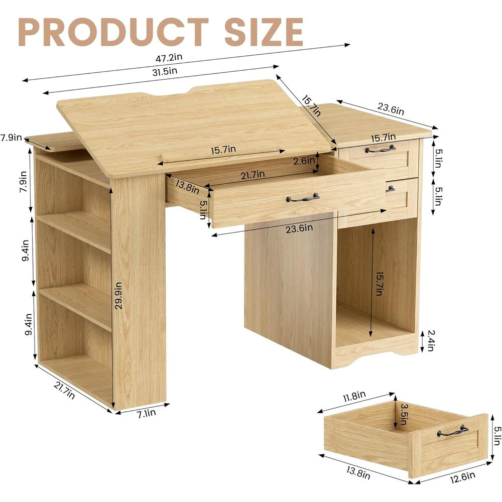 Adjustable Desk with Storage,  - Art & Craft Voucher Code のレビューと価格