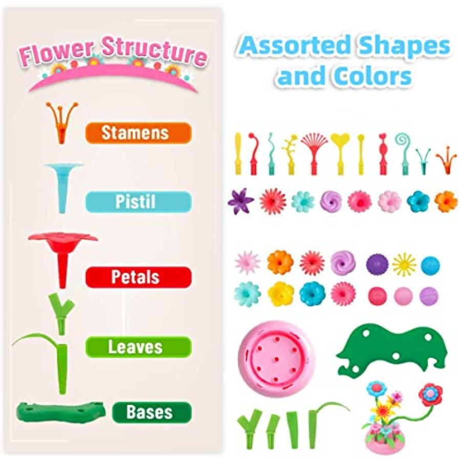 Flower Building Toy Set for Gi - Art Craft Building のレビューと価格