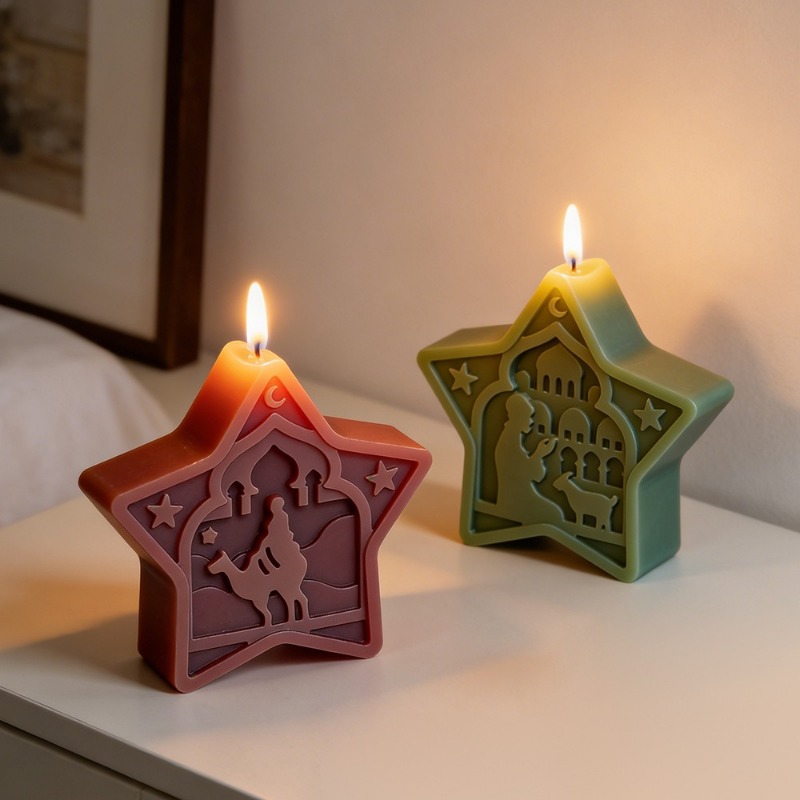 mosque candle mold soft star m - Art Craft Show のレビューと価格